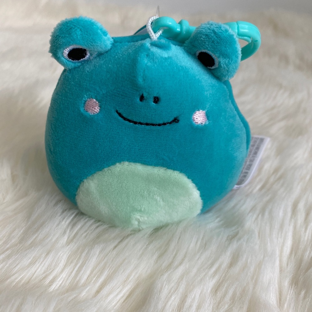 NWT Squishmallows 3.5” Ludwig the Frog Clip On